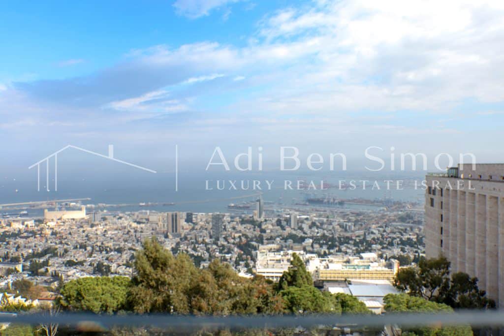 למכירה בחיפה דירה חדשה יפיפה עם נוף עוצר נשימה
