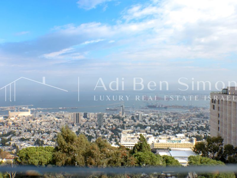 למכירה בחיפה דירה חדשה יפיפה עם נוף עוצר נשימה